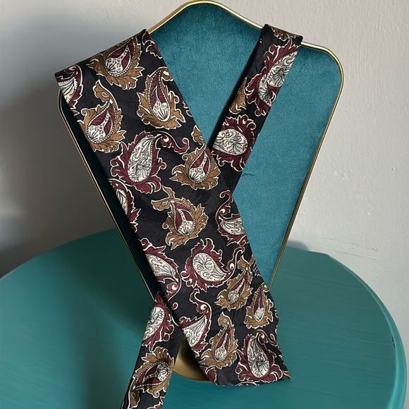 Embassy Square Other - Embassy Square Men’s Silk Retro Paisley Print Necktie Wardrobe Accessory